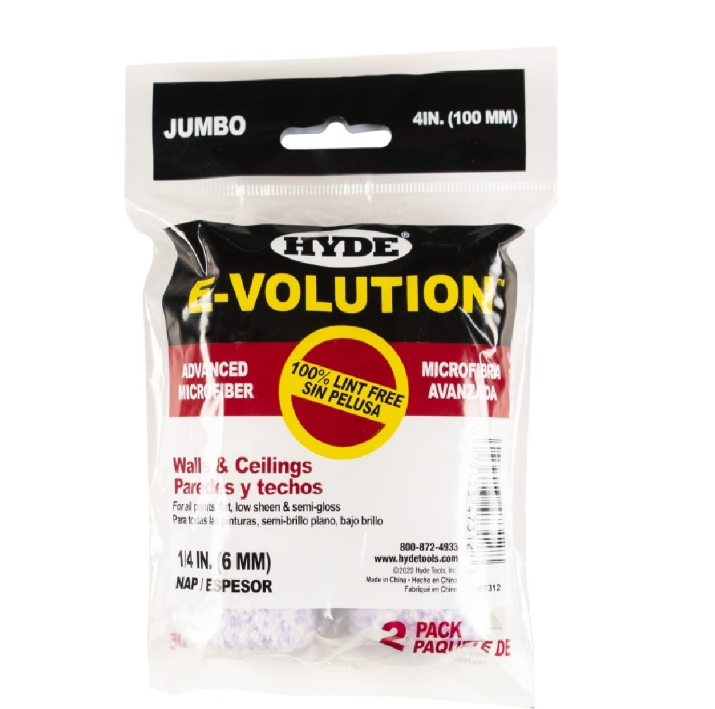 Hyde 47312 Jumbo Mini Roller Cover, 4 Inch
