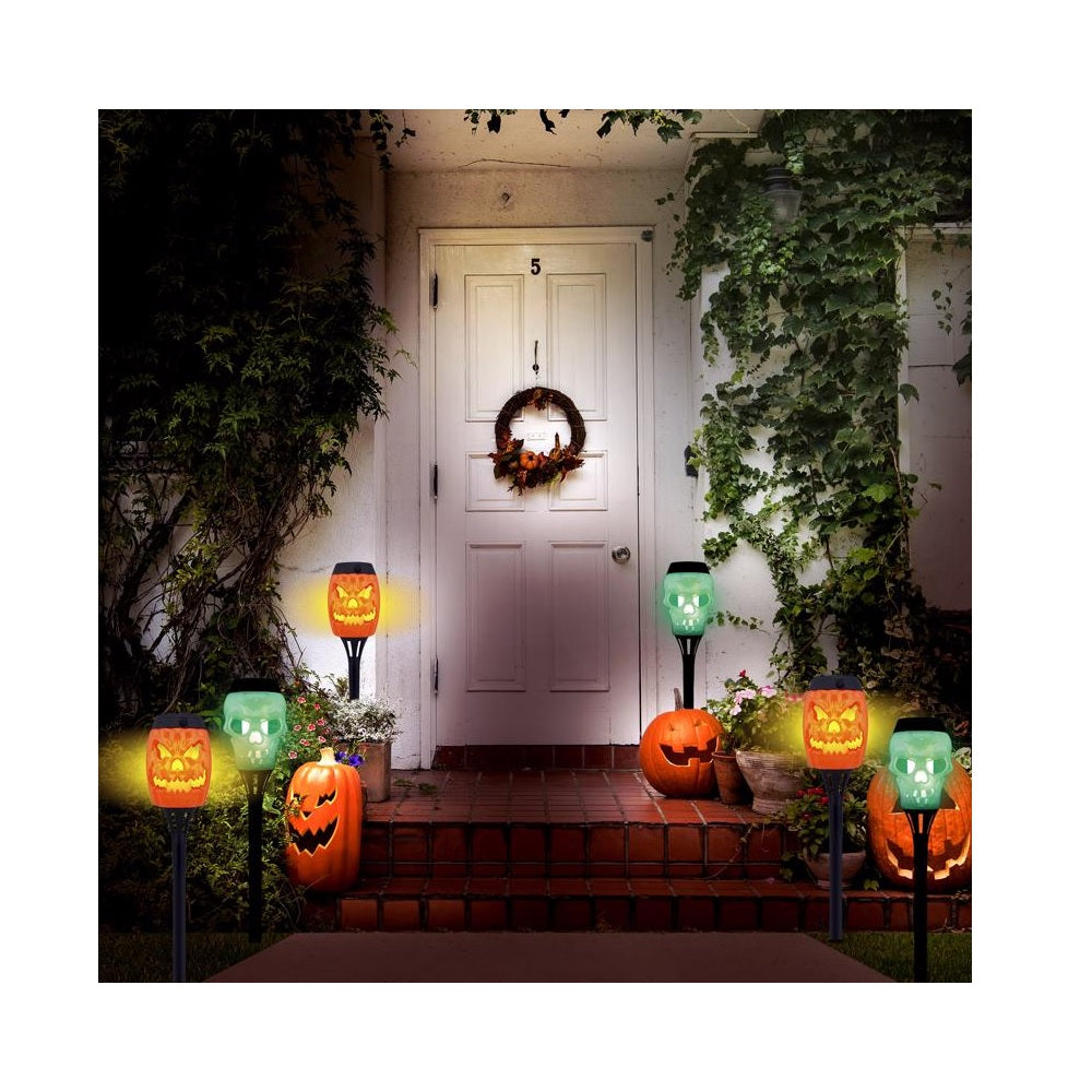Shawshank LEDz 768035 Spooky Solar Stake Lights Halloween Decor, 15 inch