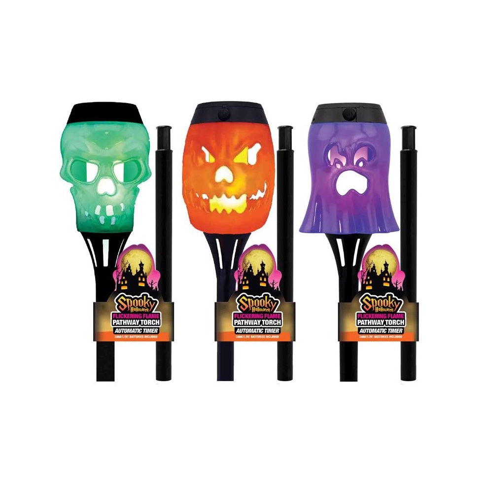 Shawshank LEDz 768035 Spooky Solar Stake Lights Halloween Decor, 15 inch