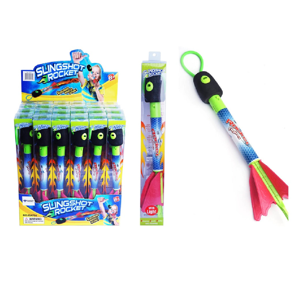 Diamond Visions TM-2951 Light Up Sling Shot Rocket, Assorted