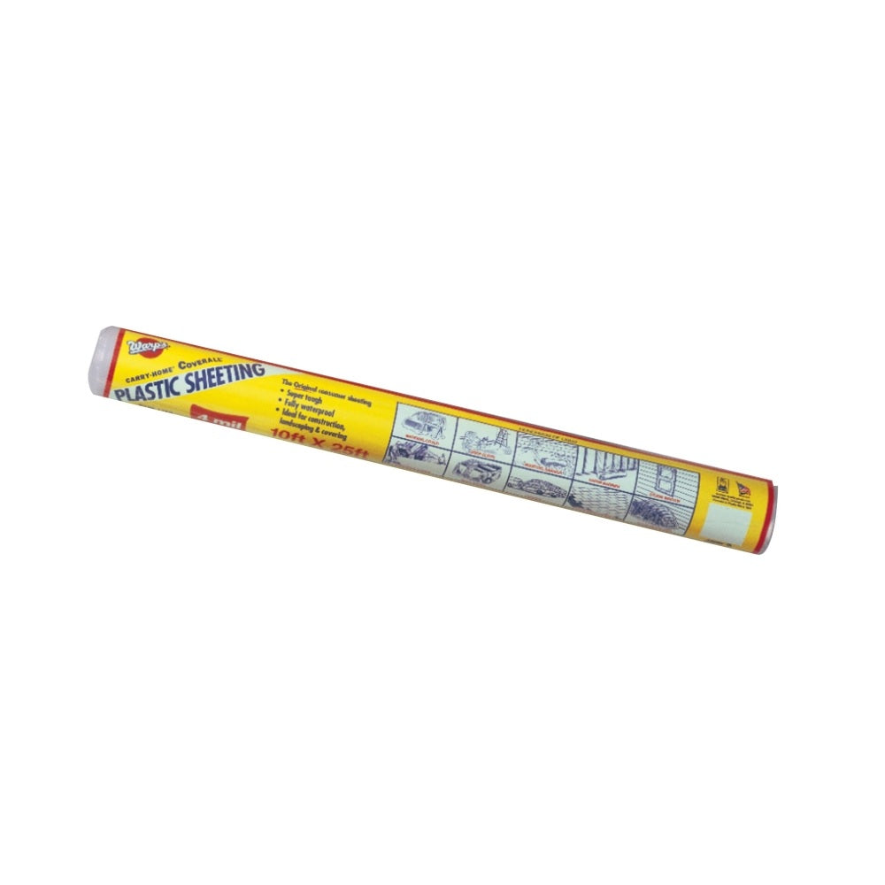 Warp's 12-4CH10B Polyethylene Sheeting, 25 feet X 10 feet, Black