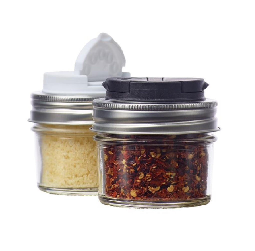 Jarware 82647 Spice Lid, Black/White