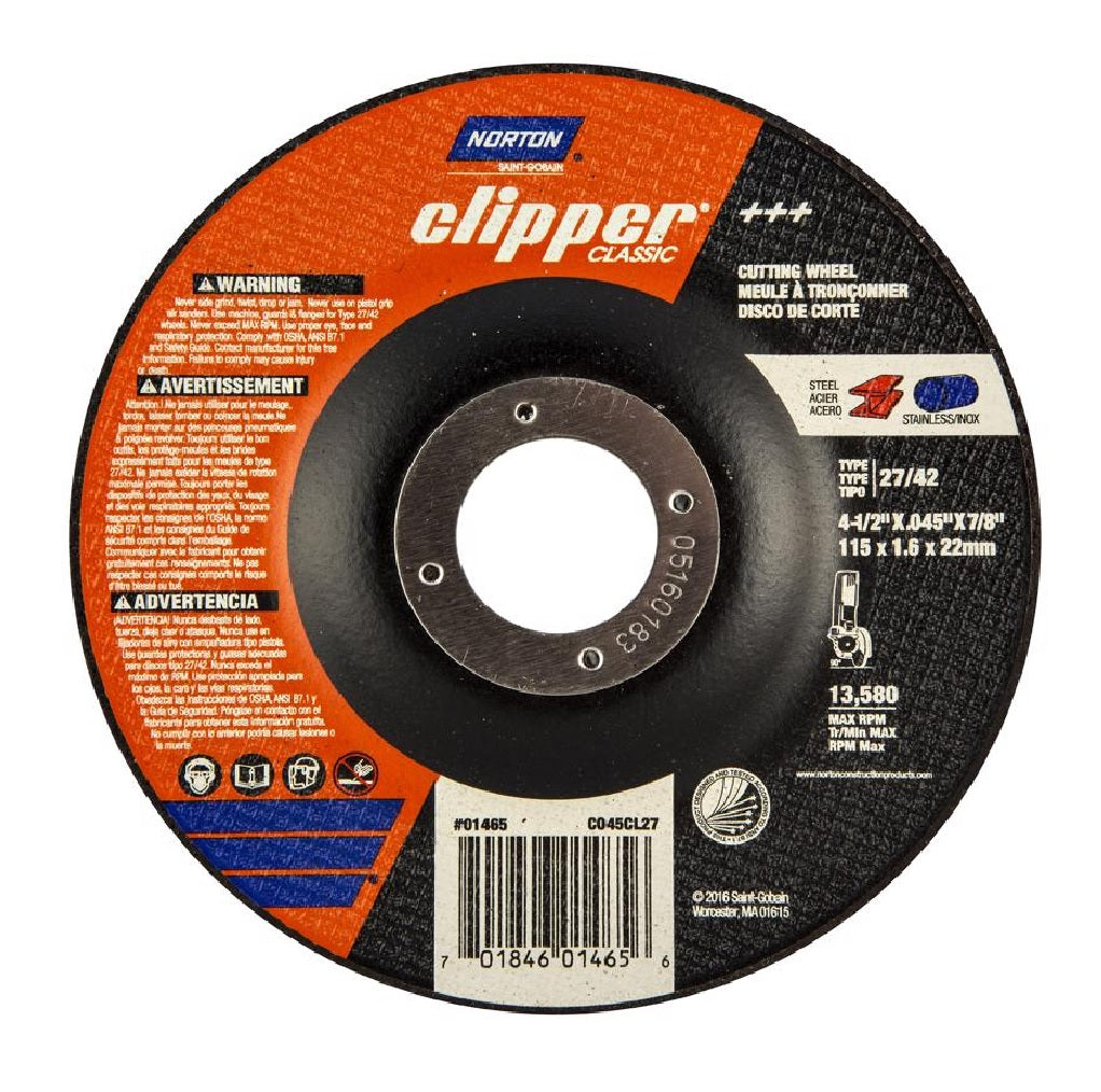 Norton 70184601465 Clipper Classic Cut-Off Wheel