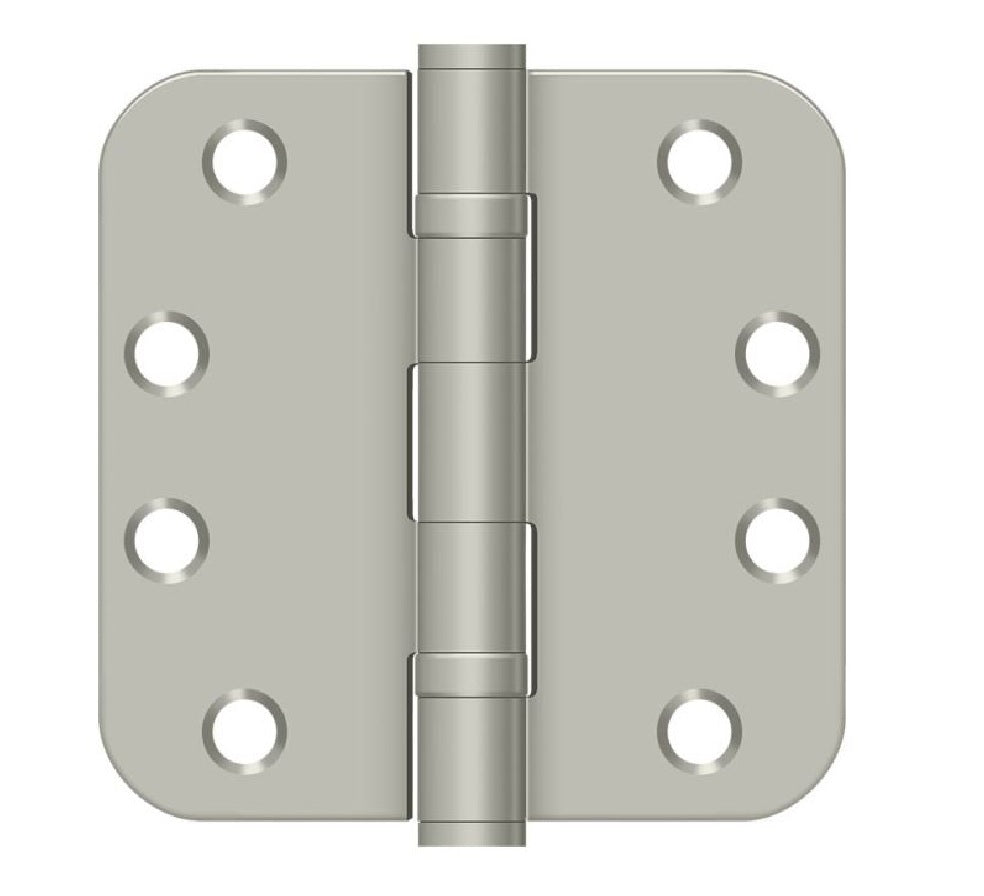 Deltana S44R5HDB15 Radius Hinge, Satin Nickel