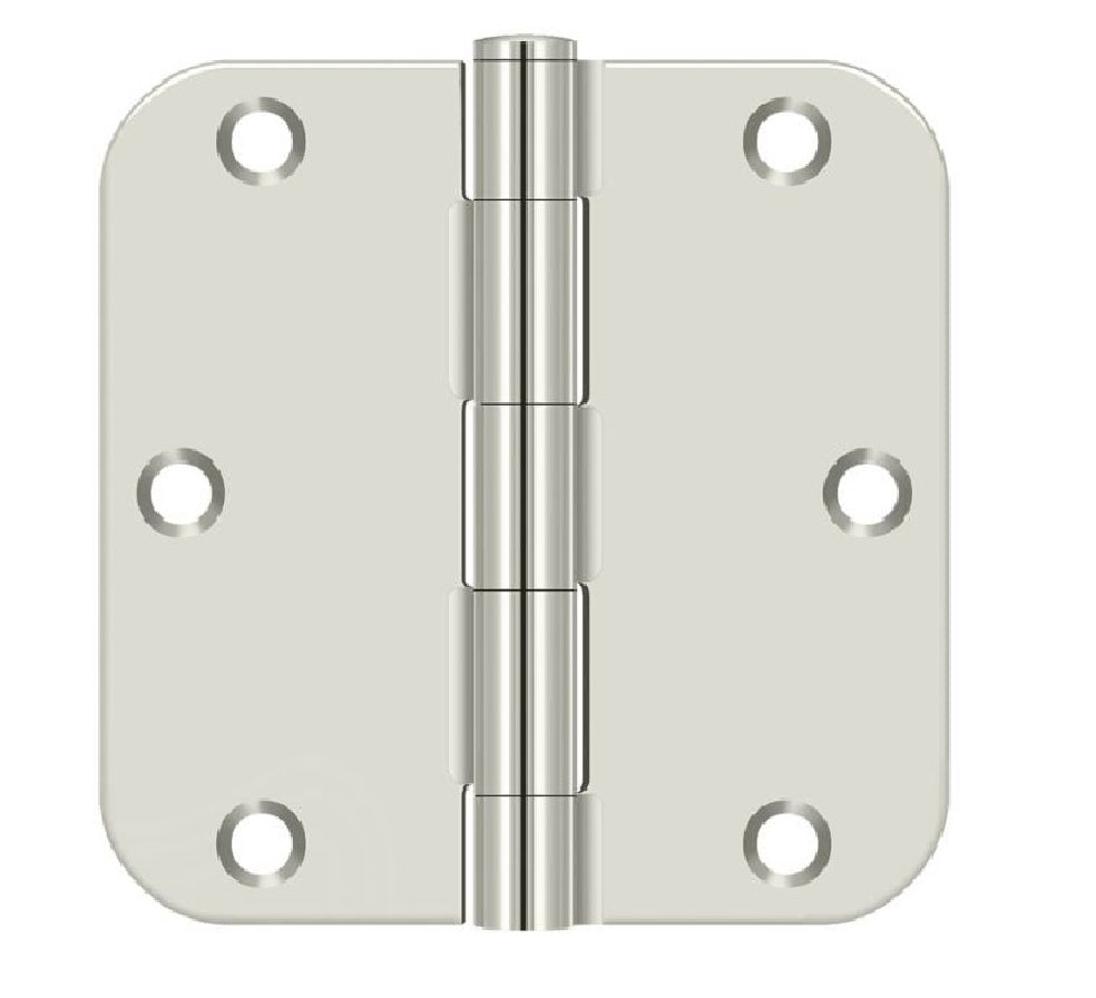 Deltana S35R514 Radius Hinge, Bright Nickel