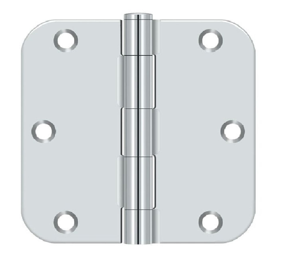 Deltana S35R5BK26 Radius Hinge, Bright Chrome