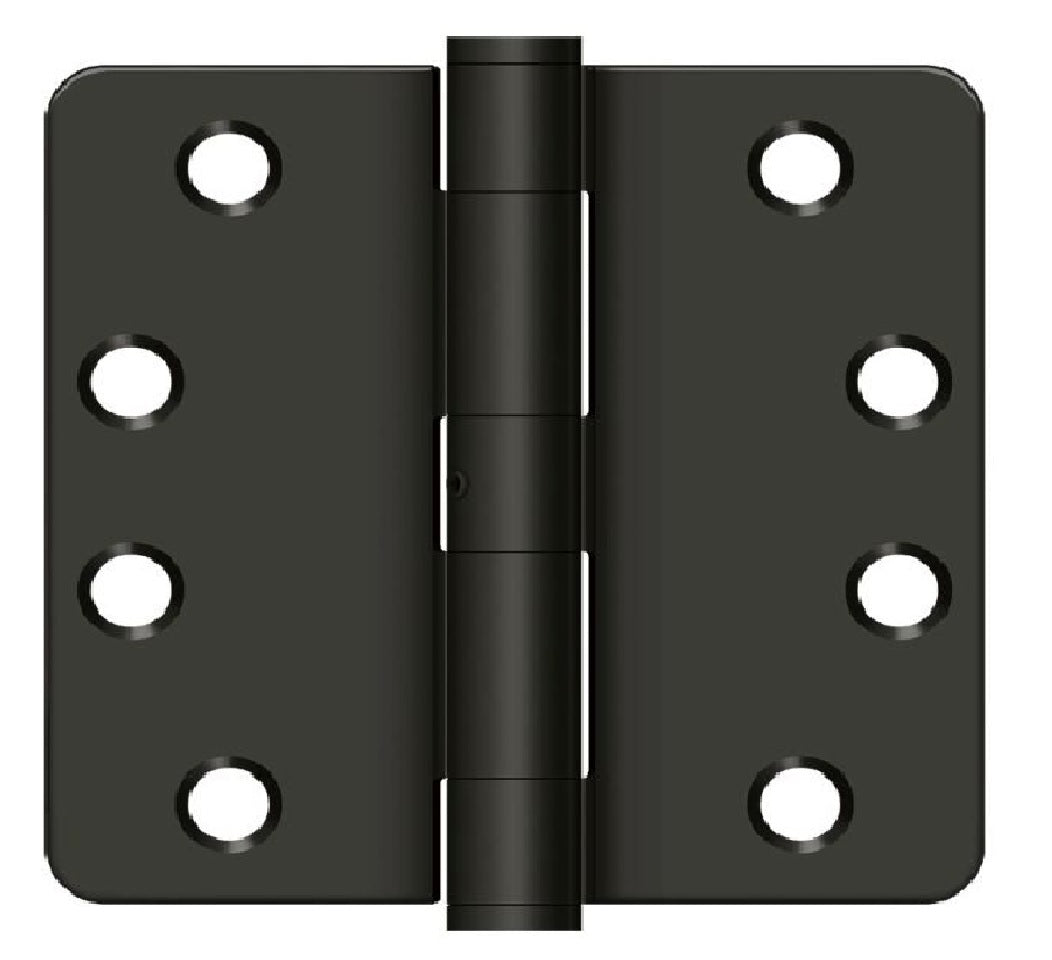 Deltana S44R4HDN10B Radius Door Hinge, Oil Rubbed Bronze