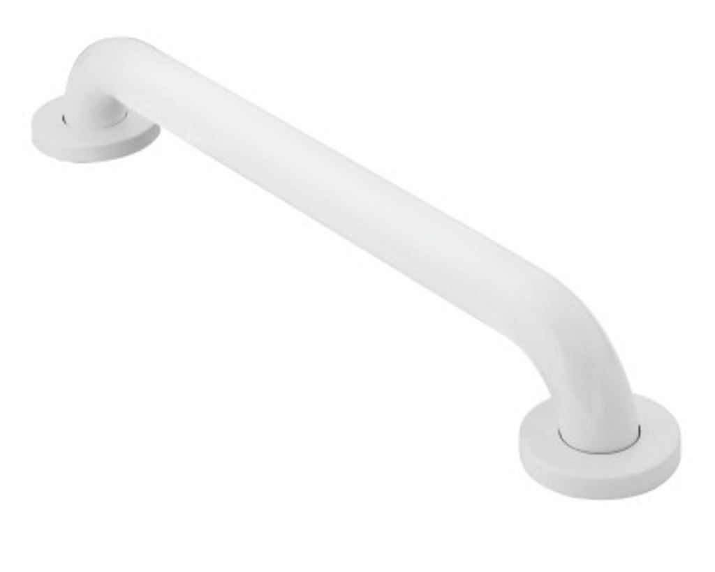 Moen R8712W Concealed Screw Grab Bar, Glacier White, 12"