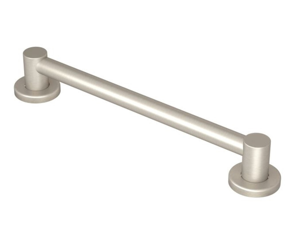 Moen YG0412BN Align Grab Bar, Brushed Nickel, 12"
