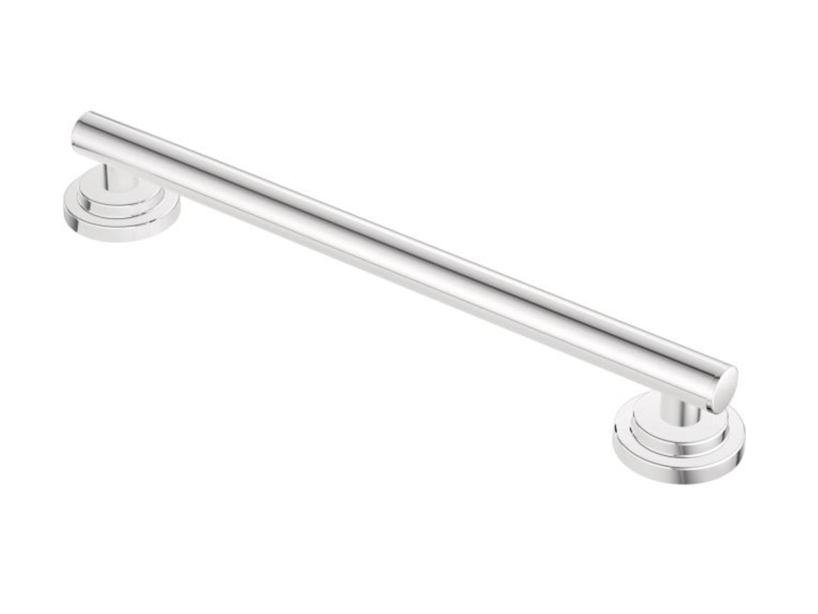 Moen YG0712CH Iso Grab Bar, Bright Chrome, 12"