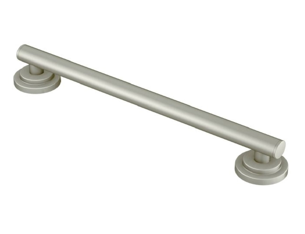 Moen YG0718BN Iso Grab Bar, Brushed Nickel, 18"