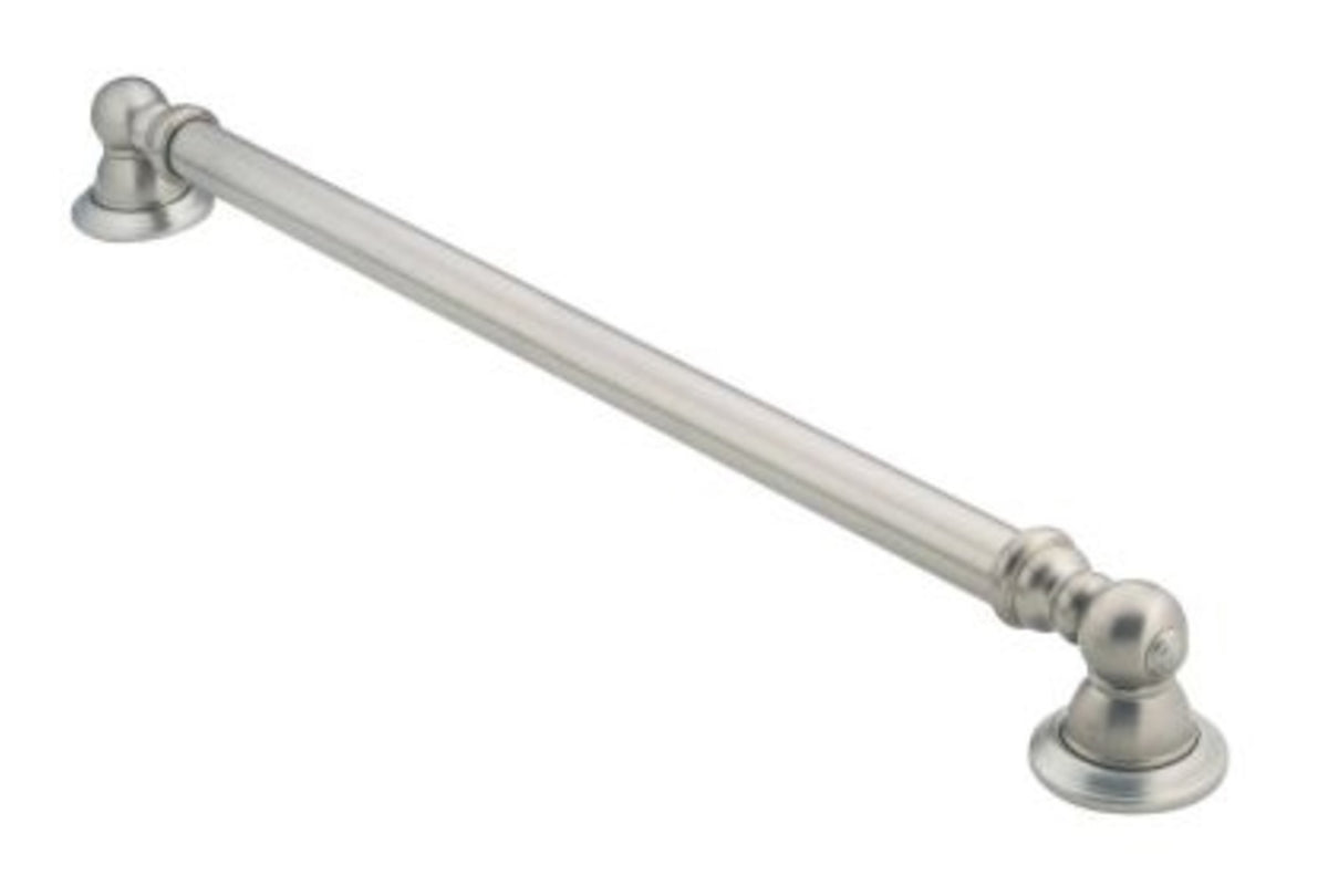 Moen YG5412BN Kingsley Grab Bar, Brushed Nickel, 12"