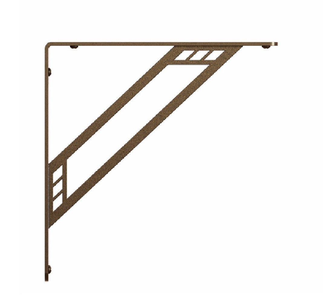 Knape & Vogt RP-201RC-8BRZ Richland Decorative Bracket, 8"