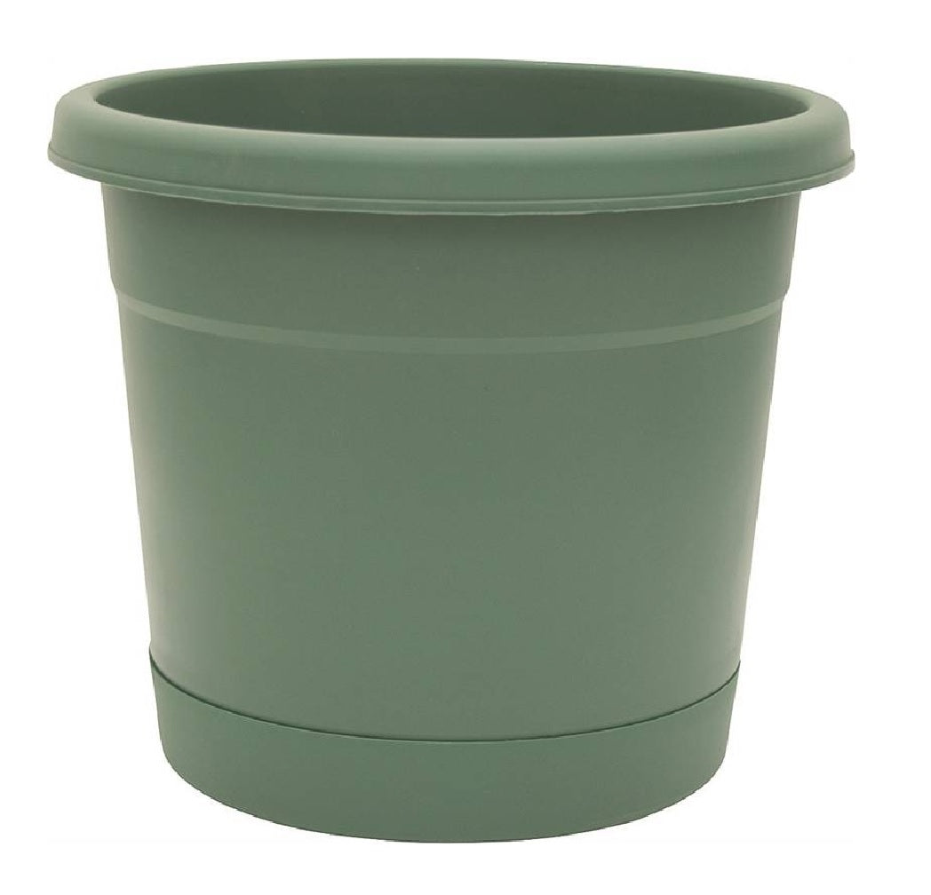 Southern Patio RN1207OG Rolled Rim Planter, Plastic