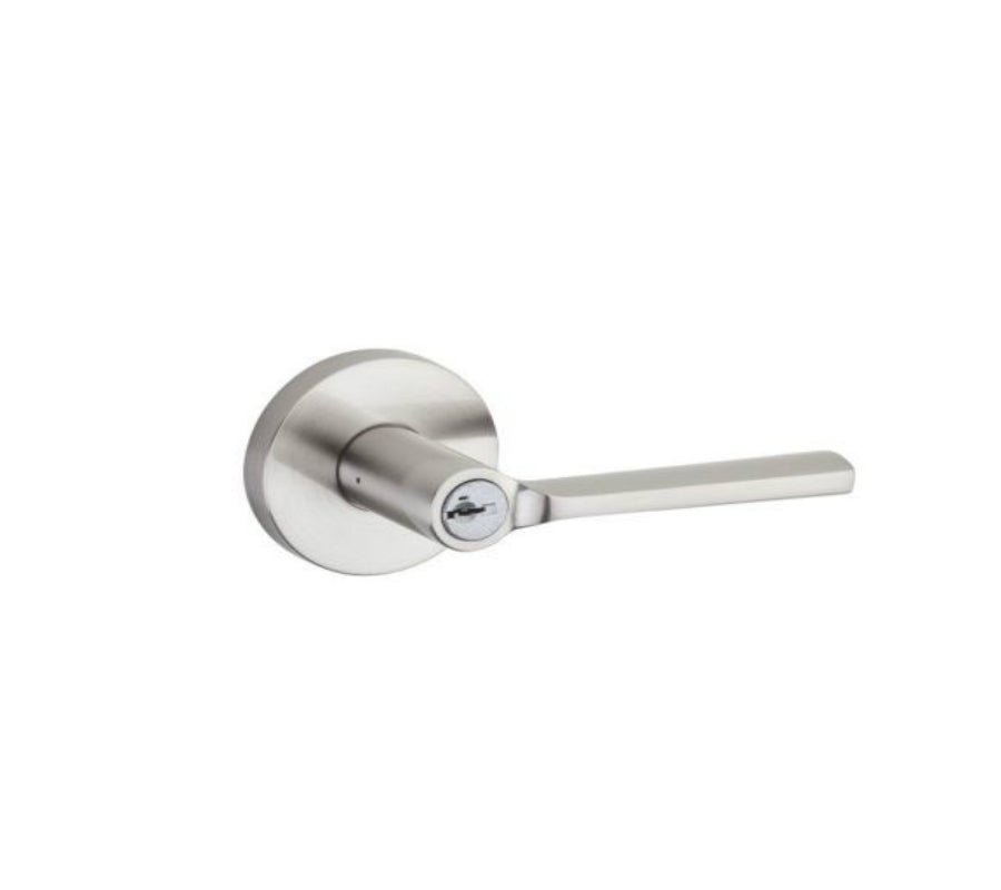 Kwikset 156LSLRDT-15S Lisbon Round Entry Door Lock, Satin Nickel