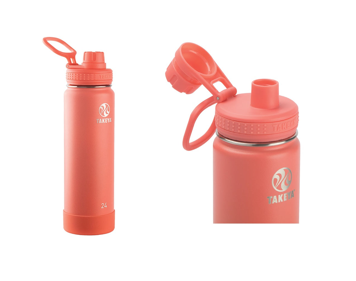 Takeya 51186 Actives Double Wall Water Bottle, 24 oz.