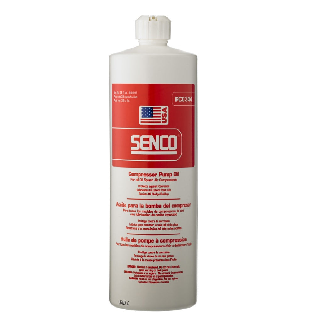 Senco PC0344 Compressor Pump Lubricating Oil, 32 oz.