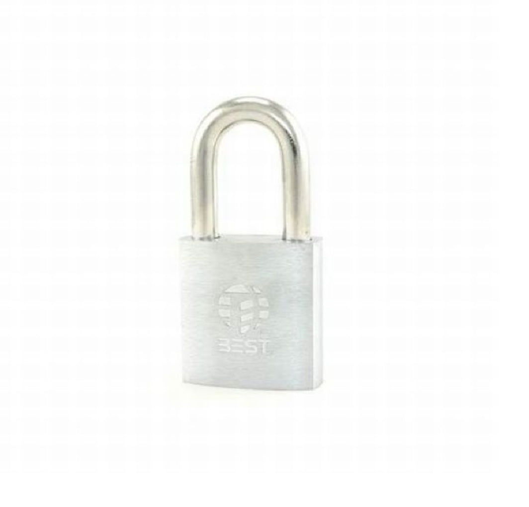 Stanley Best 41B722L Padlock Brass, Satin Chrome