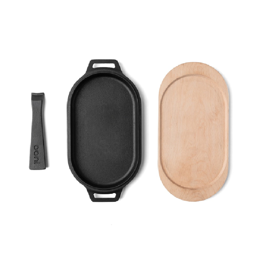 Ooni UU-P08C00 Sizzler Pan, Black/Brown