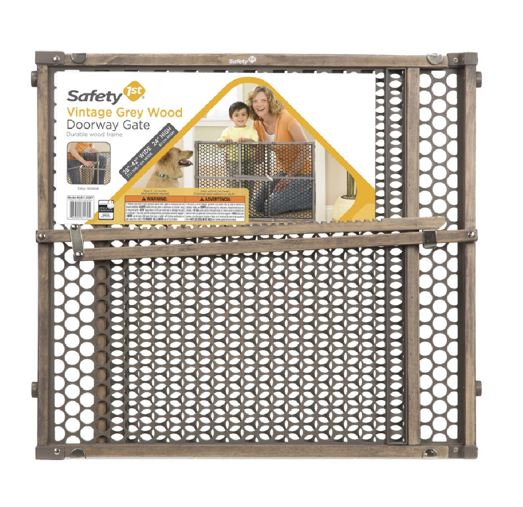 Safety 1st GA112GRY4 Safety Gate, Wood