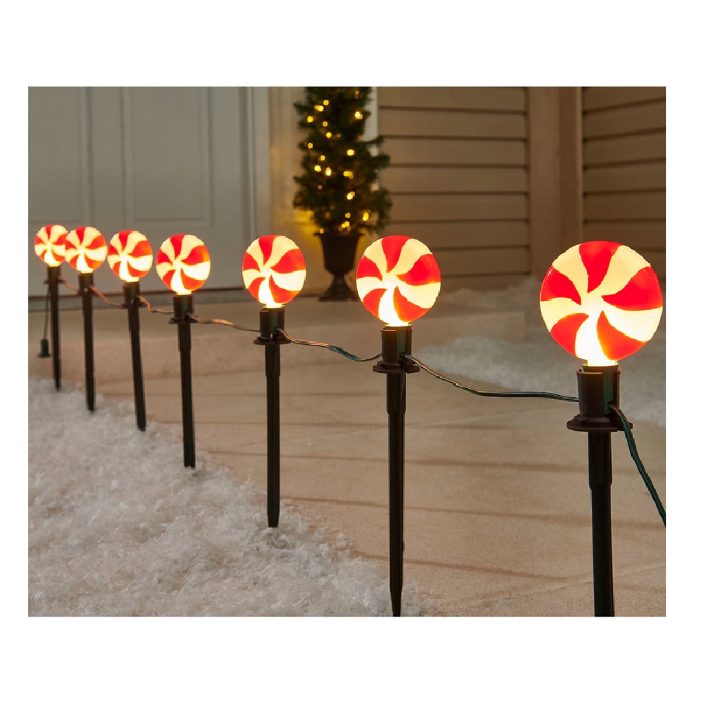 Celebrations 23205-71 Peppermint Candy LED Pathway Markers