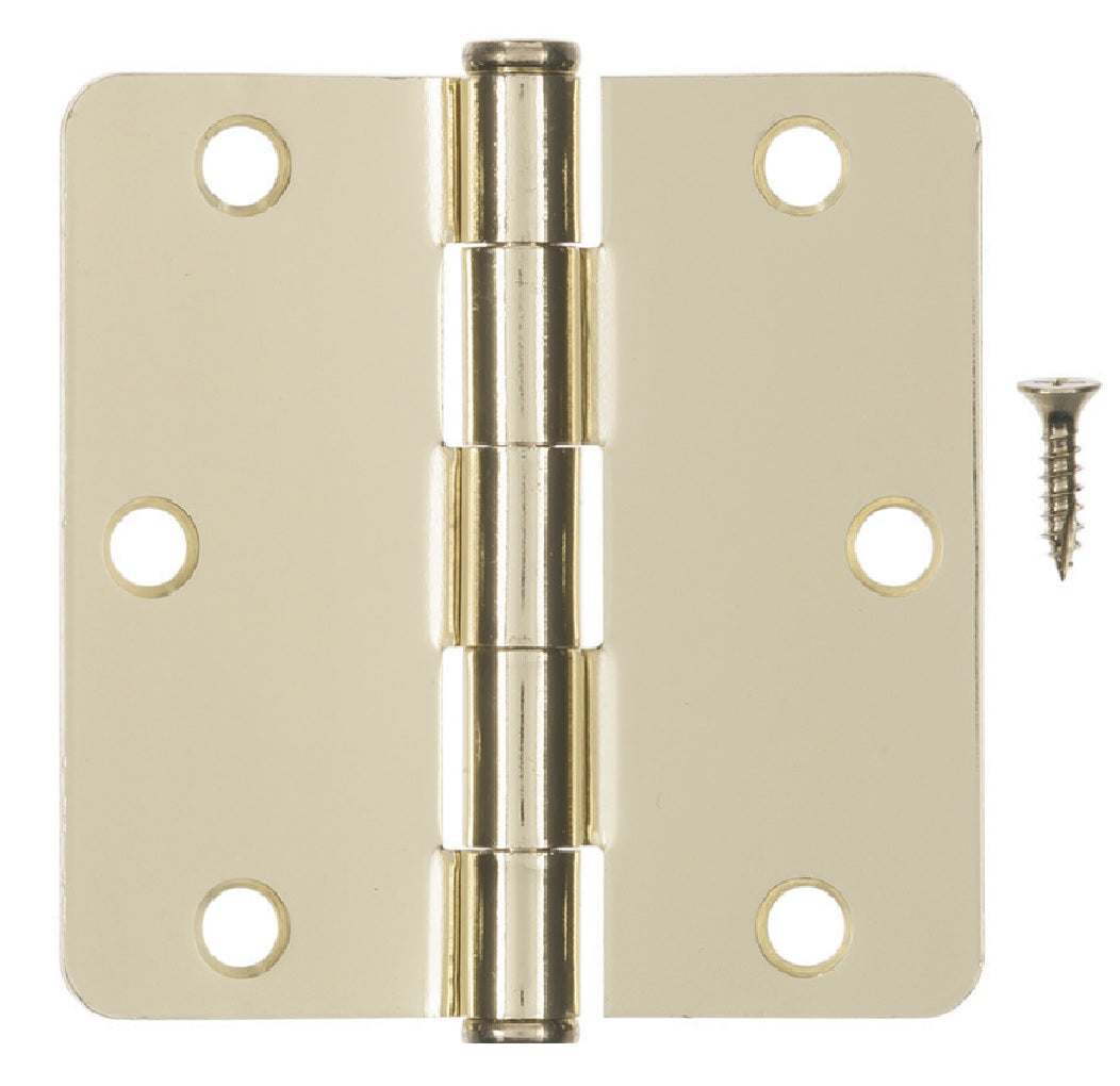 Hampton 01-3550-191 Residential Door Hinge, Bright Brass