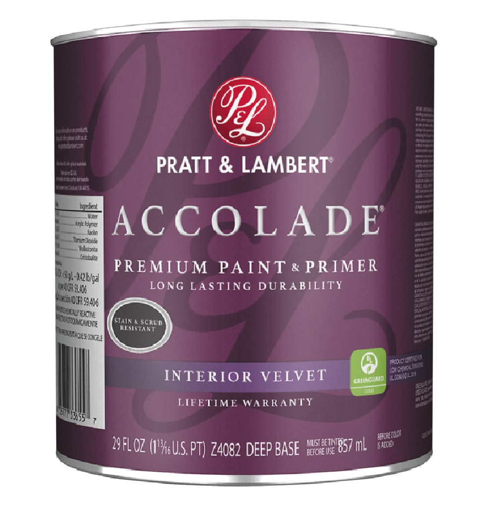 Accolade 0000Z4082-14 Velvet Interior Paint, 1 Qt.