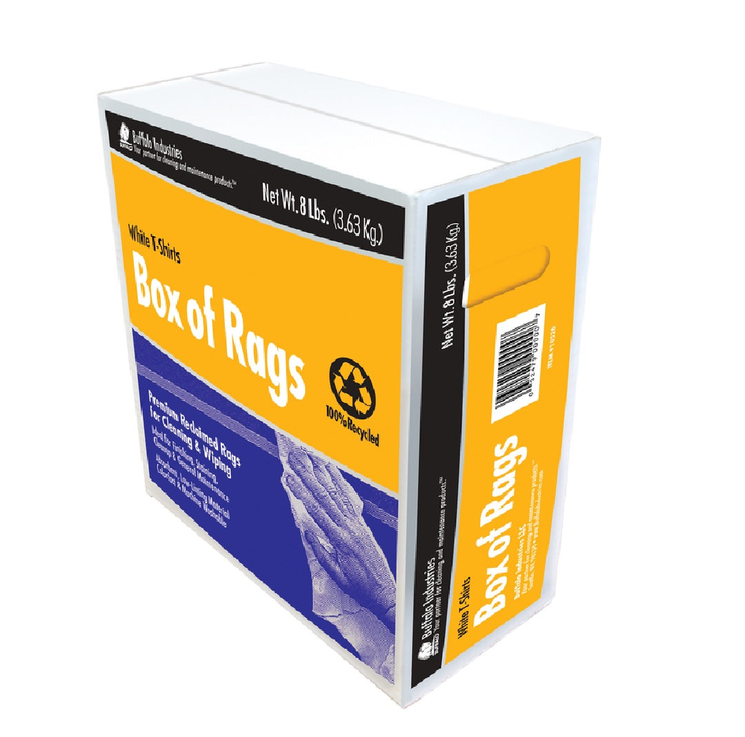 Buffalo 10526 Recycled Fibers White Rags