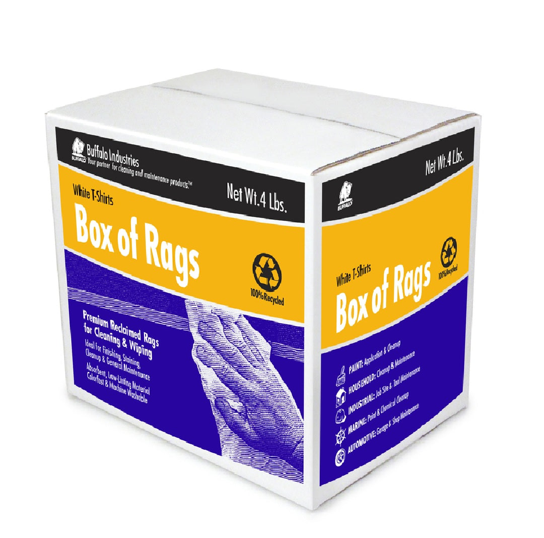 Buffalo 10520 Recycled Fibers White Rags