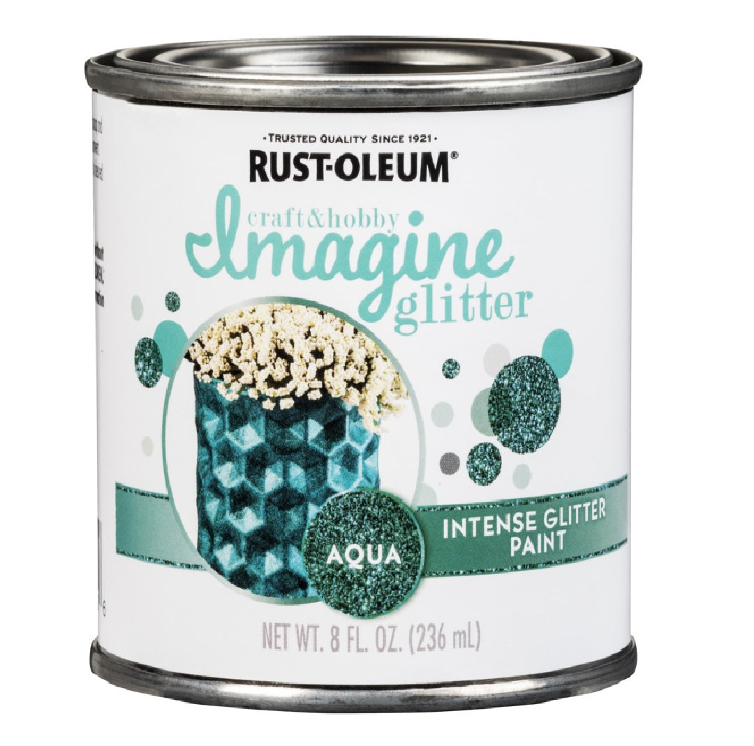 Rust-Oleum 350118 Intense Glitter Paint, Aqua