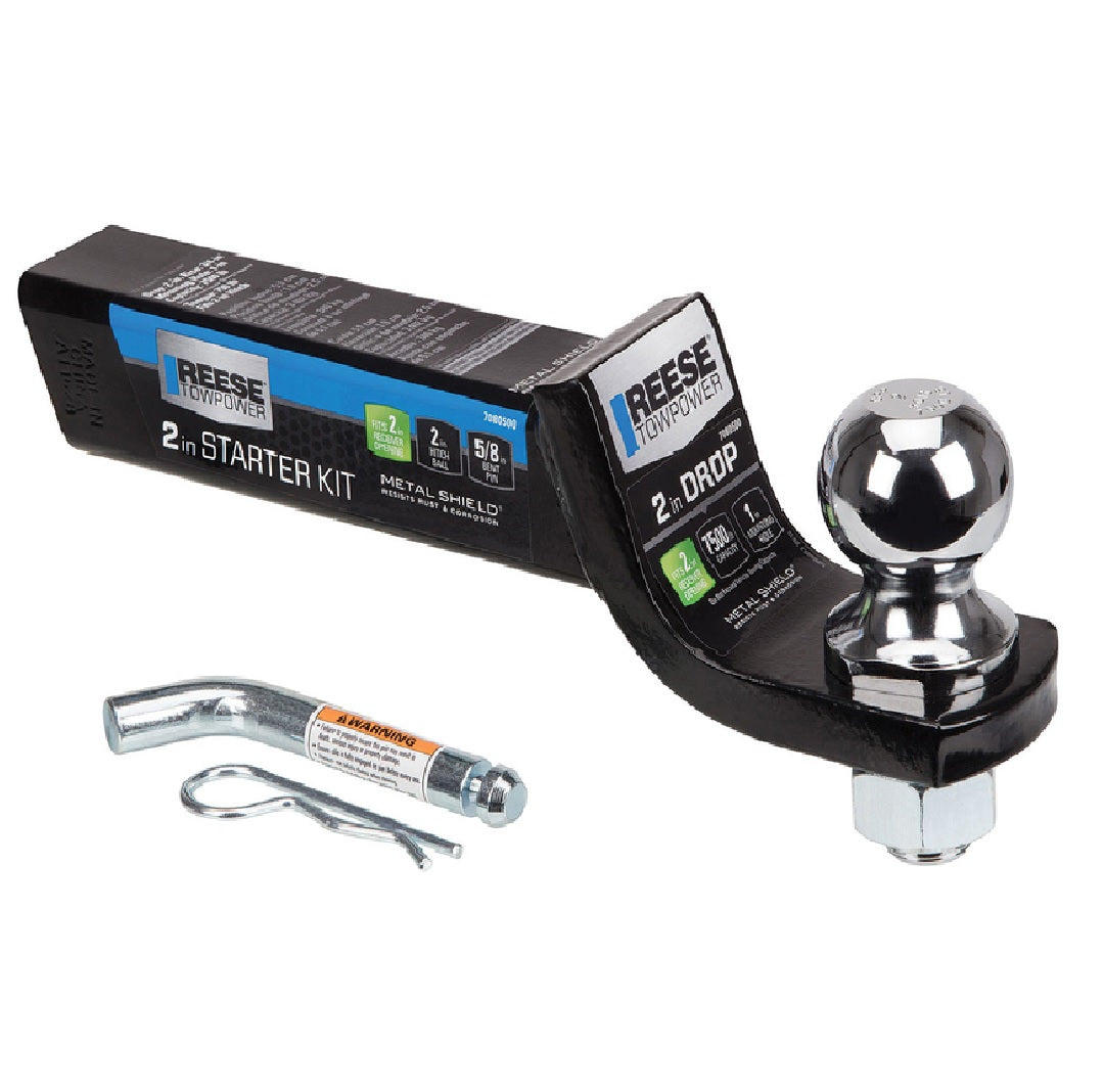 Reese Towpower 7080500 Hitch Starter Kit, Chrome
