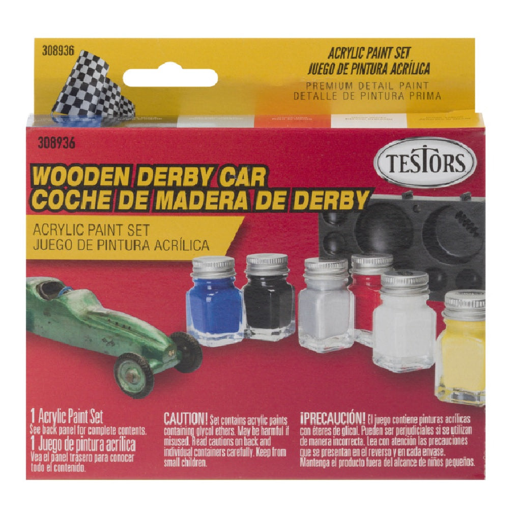 Testor 308936 Acrylic Paint Set, 0.25 oz