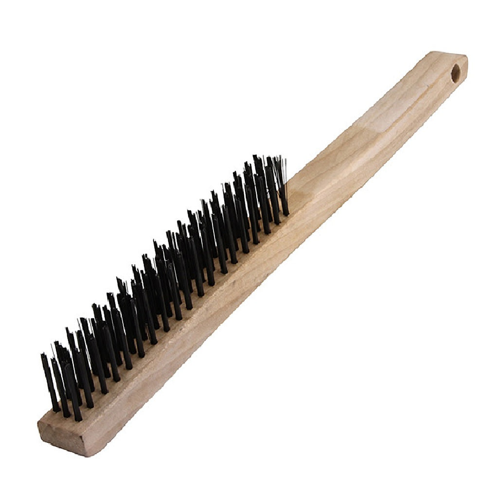 Warner 11082 Carbon Steel Wire Brush, 14 Inch
