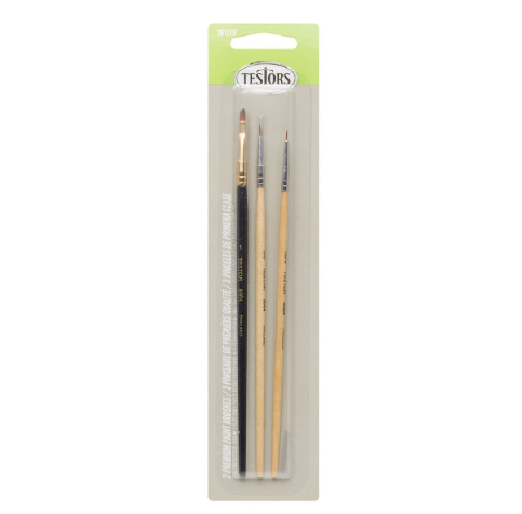 Testors 281207 Paint Brush Set, Gray