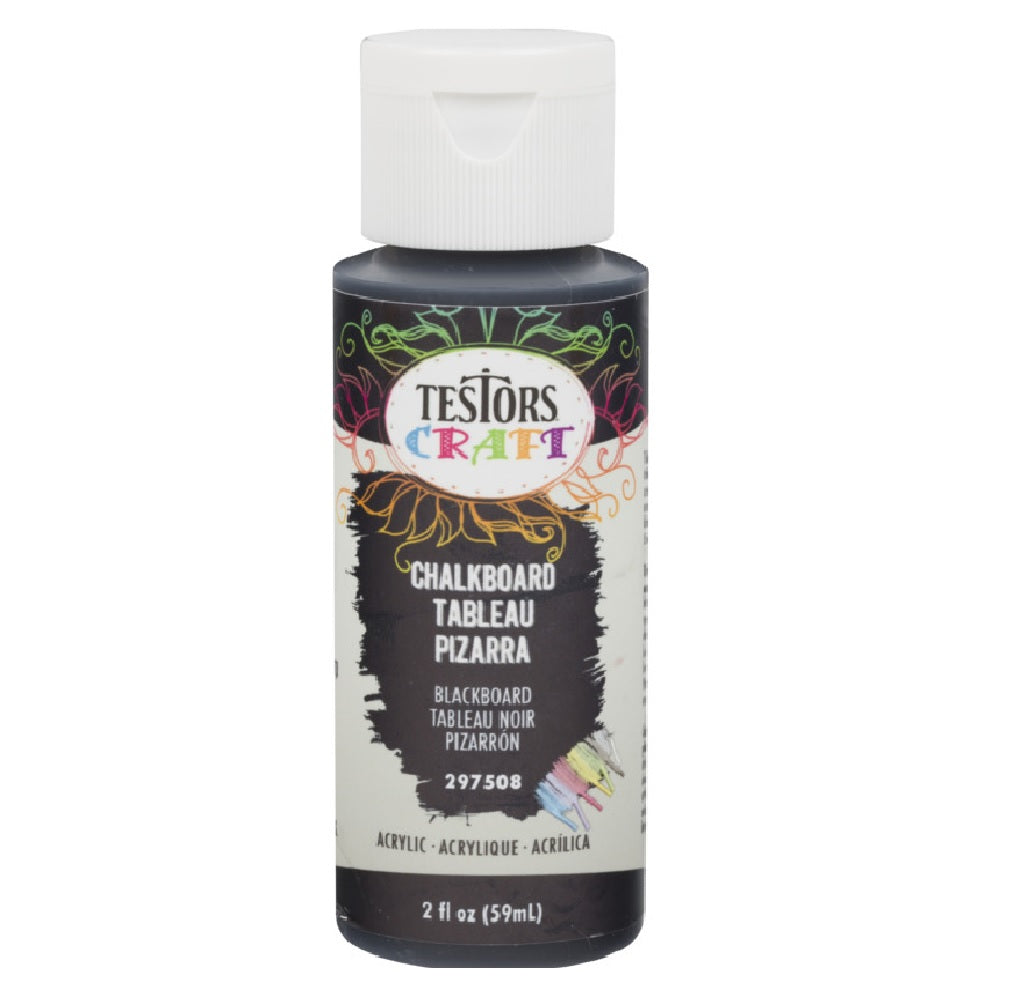 Testors 297508 Craft Paint, Chalkboard Black