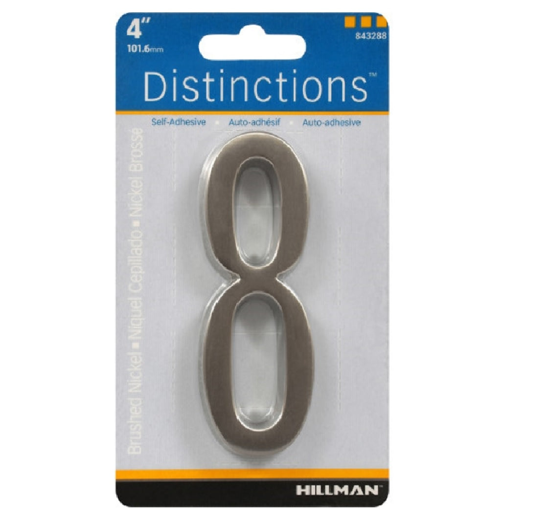 Hillman 843288 Distinctions Self-Adhesive 8 Number