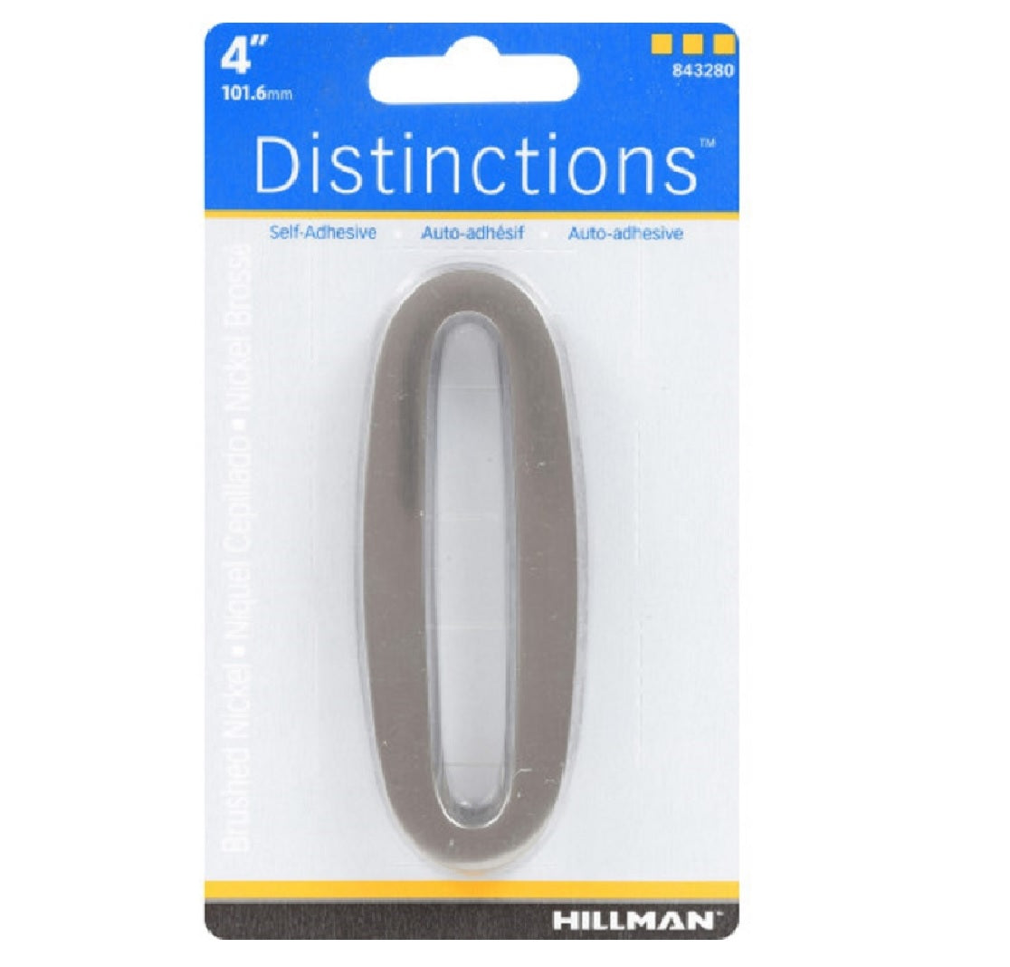 Hillman 843280 Distinctions Self-Adhesive Number 0