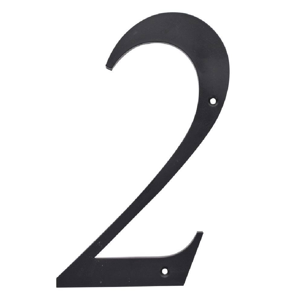 Hillman 844812 Nail-On Reflective Number 2, Black