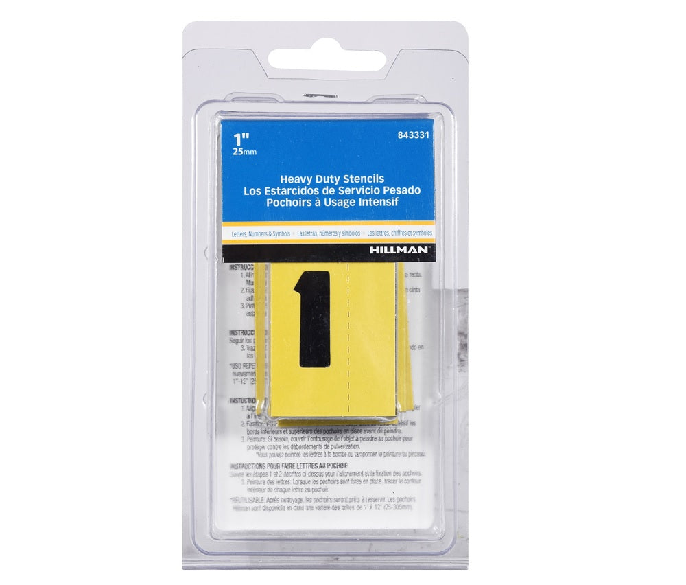 Hillman 843331 Card Stock Heavy Duty Stencil Set, 47 pk