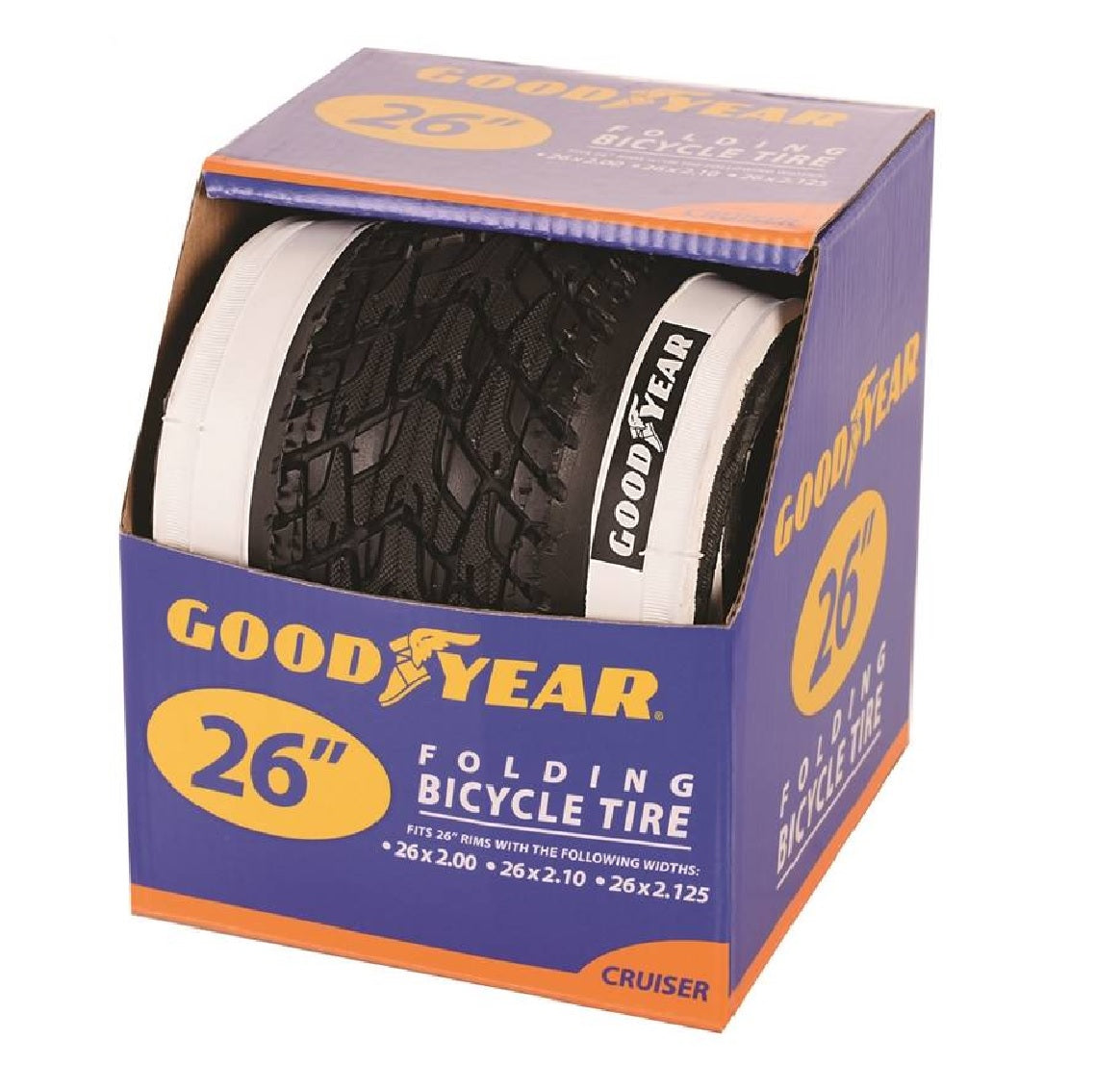 Goodyear 91124 26" Folding Cruiser Tire, White