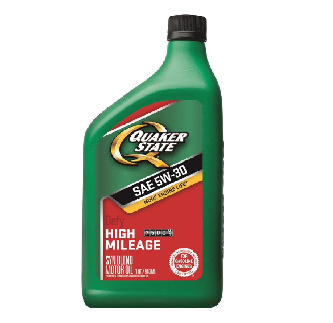 Quaker State 550043276 High Mileage 5W-30 Blend Motor Oil