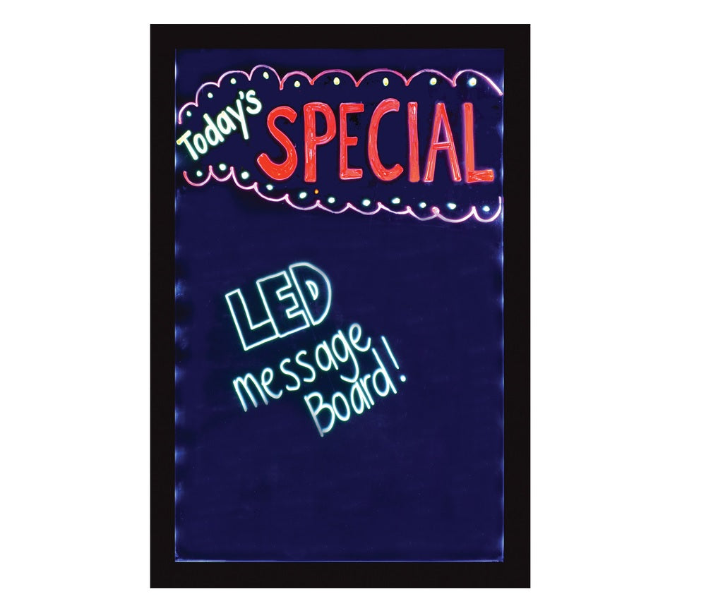 Hillman 90000 Plastic Indoor and Outdoor LED Message Board, Black