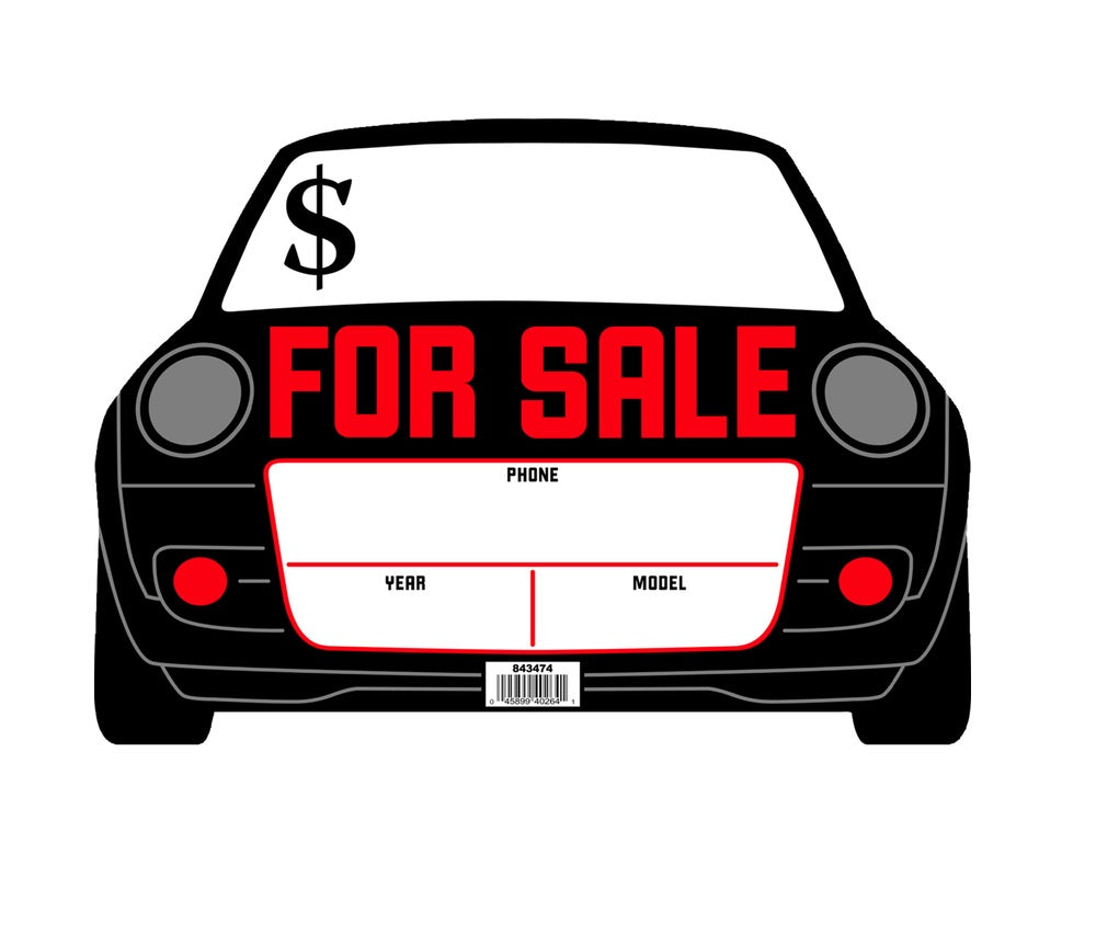 Hillman 843474 English For Sale Sign, 10" x 14", White
