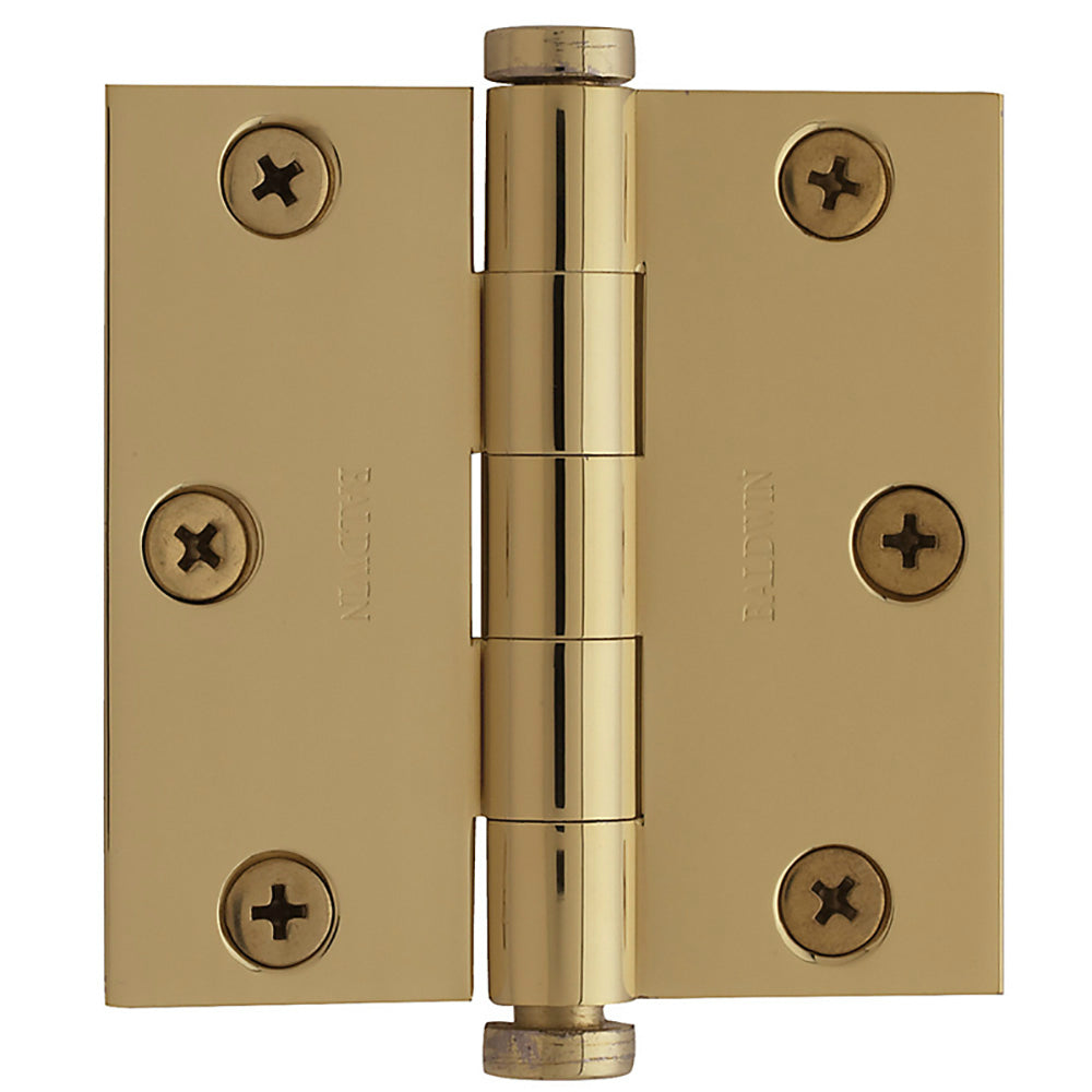 Baldwin 1030003I Mortise Square Hinge , Brass