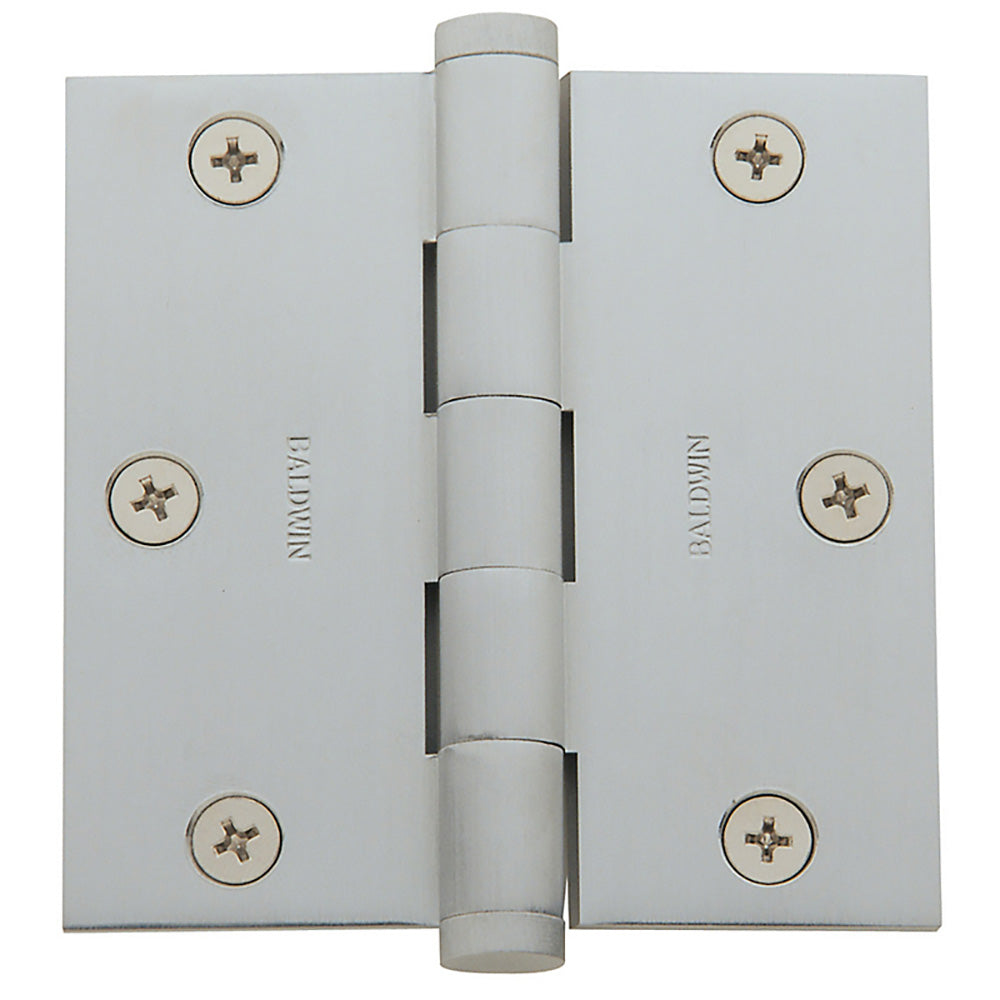 Baldwin 1035264I Mortise Square Hinge , Satin Chrome