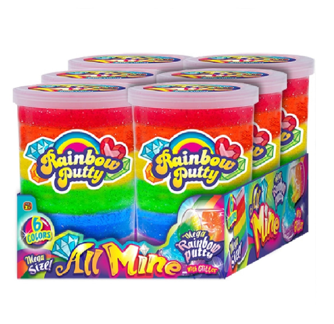 Ja-Ru 4636 Rainbow Putty, Assorted