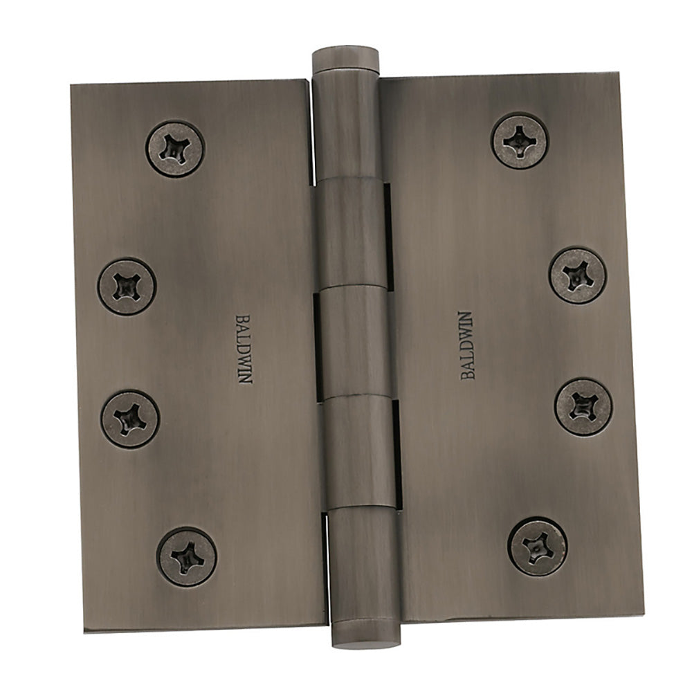 Baldwin 1040151I Mortise Square Hinge , Antique Nickel