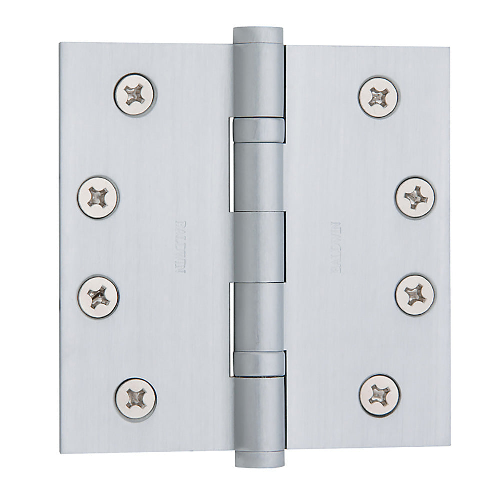 Baldwin 1041264I Square Ball Bearing Mortise Hinge, Satin Chrome