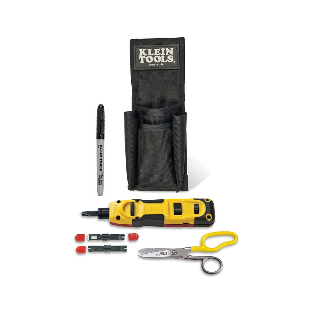 Klein Tools VDV027-813 LAN Installer Kit, Black/Yellow