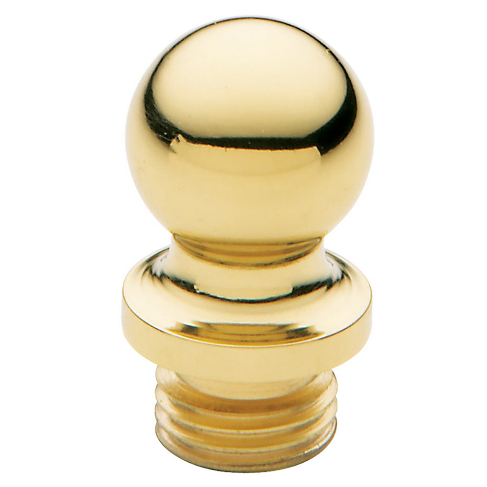 Baldwin 1090030I Ball Tip Square Corner Hinge, Bright Brass